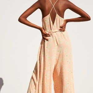 zara Pants - zara LONG PRINT JUMPSUIT PEACH - 3042/487 zara Pants - zara LONG PRINT JUMPSUIT PEACH - 3042/487